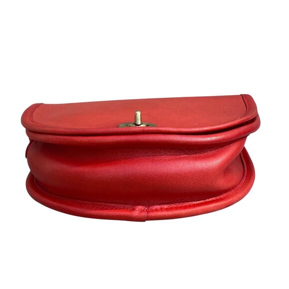 Vintage Coach NYC Mini Bag 9825 Red Leather Crossbody Bag with Hangtag - Picture 4 of 10